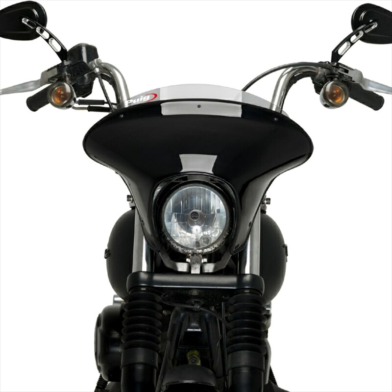 バイクパーツ 外装 プーチ ウインドシールド バットウイング SML 21049H 4571415025163 (SPORT) スモーク DYNA STREET BOB FXDB/I 06-17