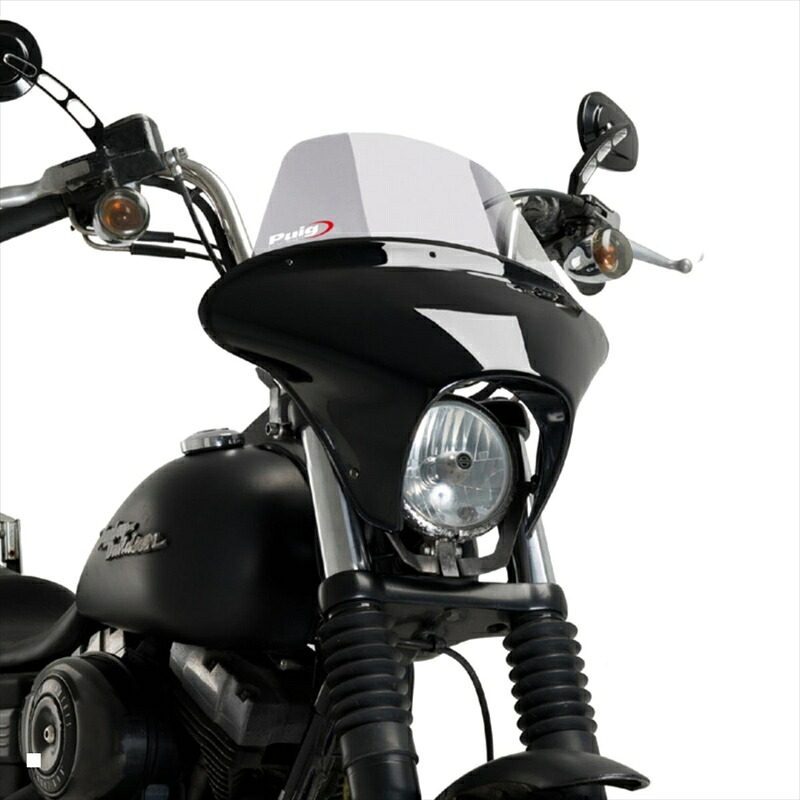 バイクパーツ 外装 プーチ ウインドシールド バットウイング SML 21050H 4571415025187 (TOURING) スモーク DYNA STREET BOB FXDB/I 06-17