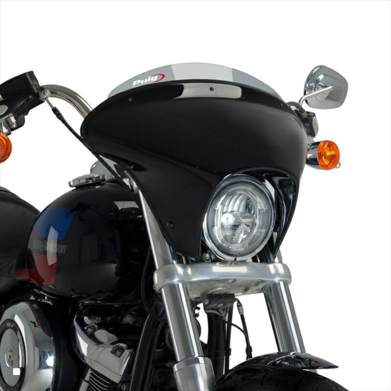 バイクパーツ 外装 プーチ ウインドシールド バットウイング SML 21051H 4571415025200 (SPORT) スモーク SOFTAIL LOW RIDER FXLR 18-20