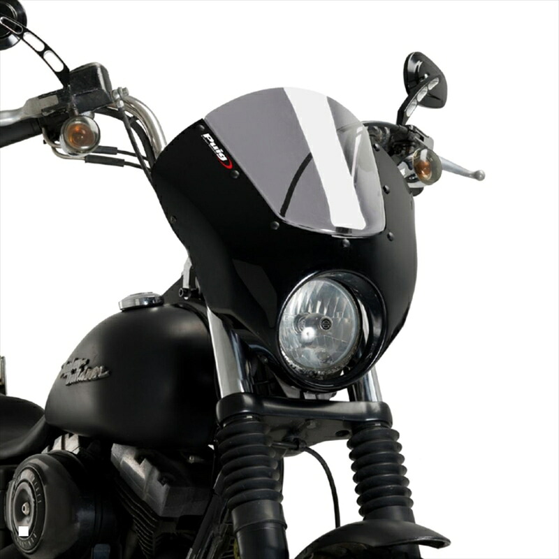 バイクパーツ 外装 プーチ セミフェアリング ダークナイト スモーク 21095H 4571415025569 DYNA STREET BOB FXDB/I 06-17