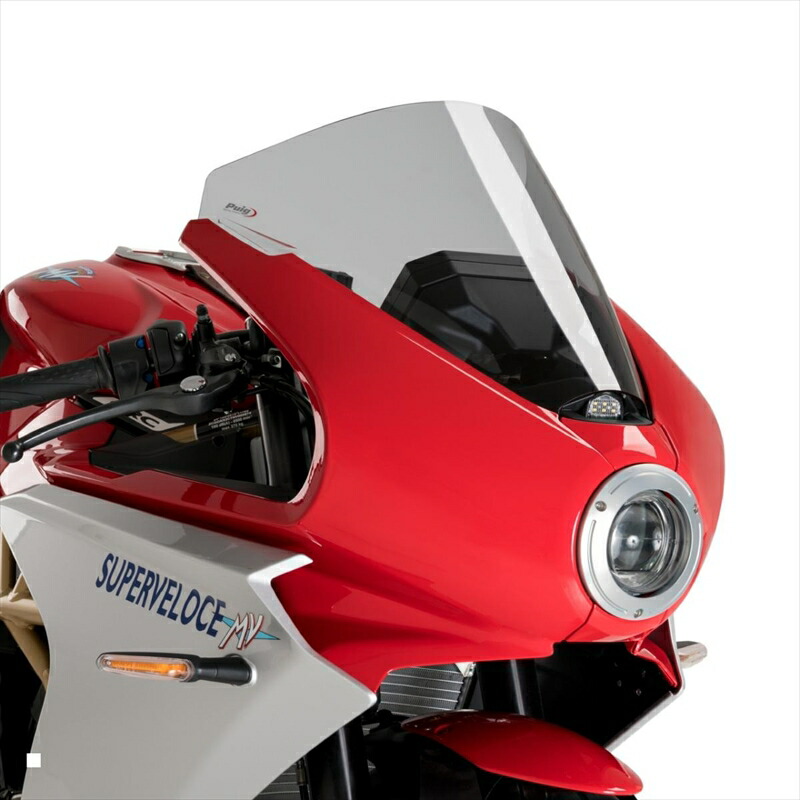 バイクパーツ 外装 プーチ レーシングスクリーン R-Racer 21175H 4571415037746 スモーク MV AGUSTA SUPERVELOCE 800 20-22(R-Racer Screen)