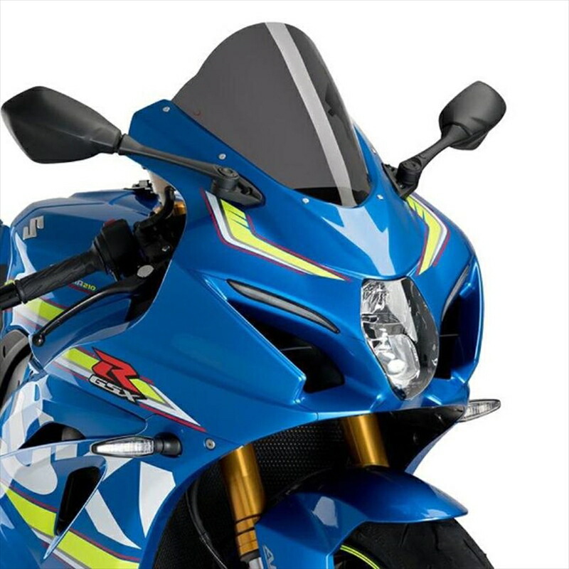 バイクパーツ 外装 プーチ レーシングスクリーン R-RACER Dスモーク 3631F 4550255337223 GSX-R1000/R 17-22