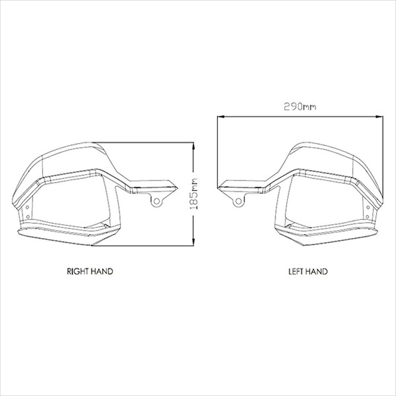 バイクパーツ ハンドルプーチ ハンドガード エクステンション クリア 3621W 4550255351168X-ADV 17-19|バイク・バイク用品はとやグループ