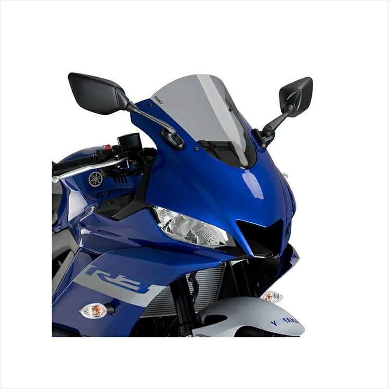 バイクパーツ 外装 プーチ レーシングスクリーン R-Racer スモーク 3737H 4550255360733 YZF-R3/R25 19-