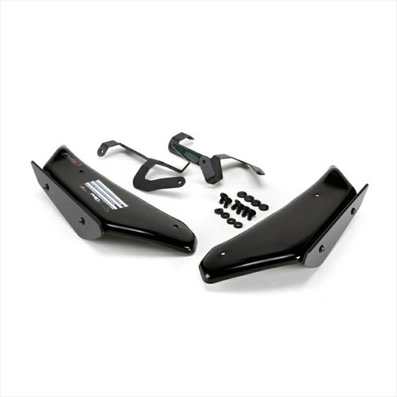 バイクパーツ PUIG(プーチ) サイドダウンフォーススポイラー ブラック 3636N 4550255366629
