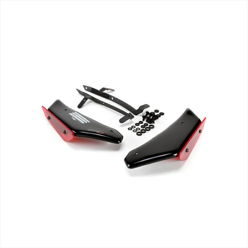 バイクパーツ 外装 プーチ サイドダウンフォーススポイラー レッド 9767R 4550255388386 S1000RR 15-18