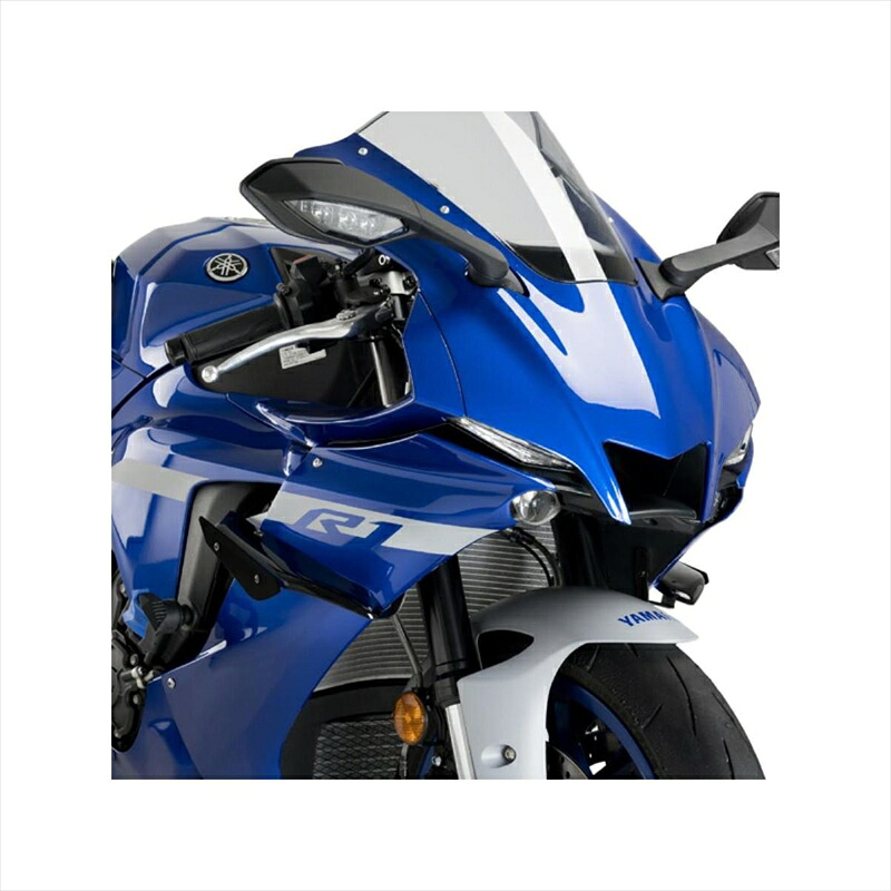 バイクパーツ 外装 プーチ サイドダウンフォーススポイラー ブラック 20297N 4571414950466 YZF-R1/M 20-