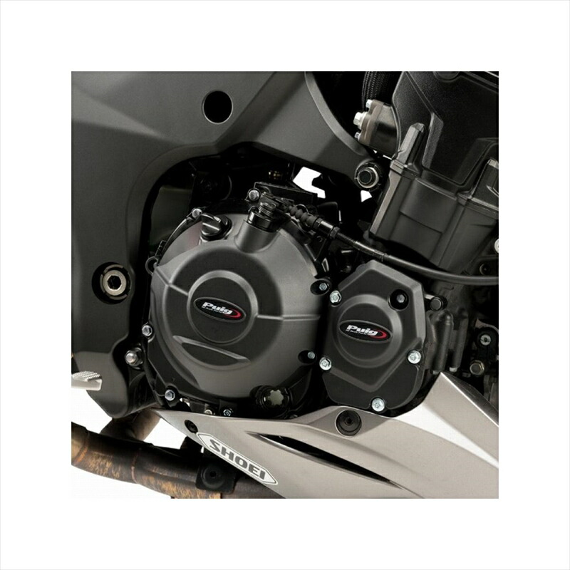 バイクパーツ プーチ ENGINE CASE COVER ブラック 20417N 4571414954143 Z1000 14-19(エンジンケースカバー)