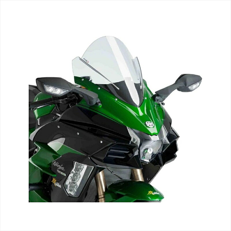 バイクパーツ 外装プーチ スクリーン レーシング クリア 9704W 4550255010126Ninja H2SX/SE 18|バイク・バイク用品はとやグループ