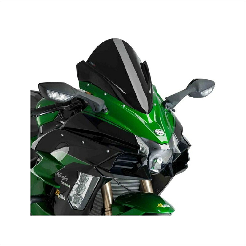 バイクパーツ 外装プーチ スクリーン レーシング ブラック 9704N 4550255010157Ninja H2SX/SE 18｜バイク・バイク用品はとやグループ