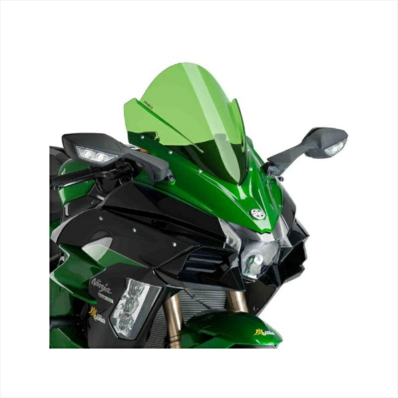バイクパーツ 外装 プーチ スクリーン レーシング グリーン 9704V 4550255025731 Ninja H2SX/SE 18