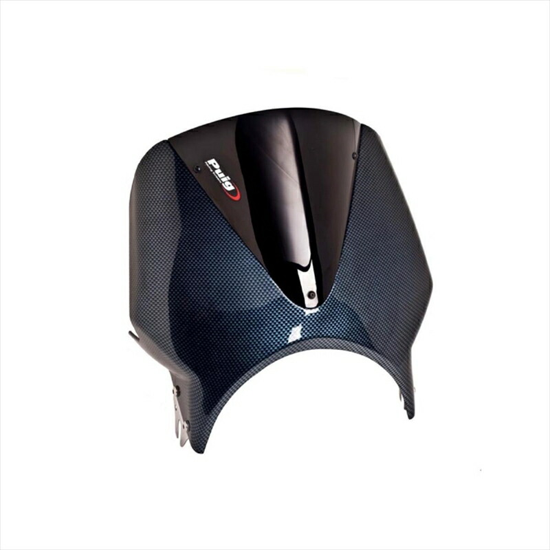 バイクパーツ 外装 プーチ WindshieldVisiブラック/カーボン 003CN 4550255189891 ネイキッド車 汎用 (ネイキッド用汎用スクリーン) 11,460円