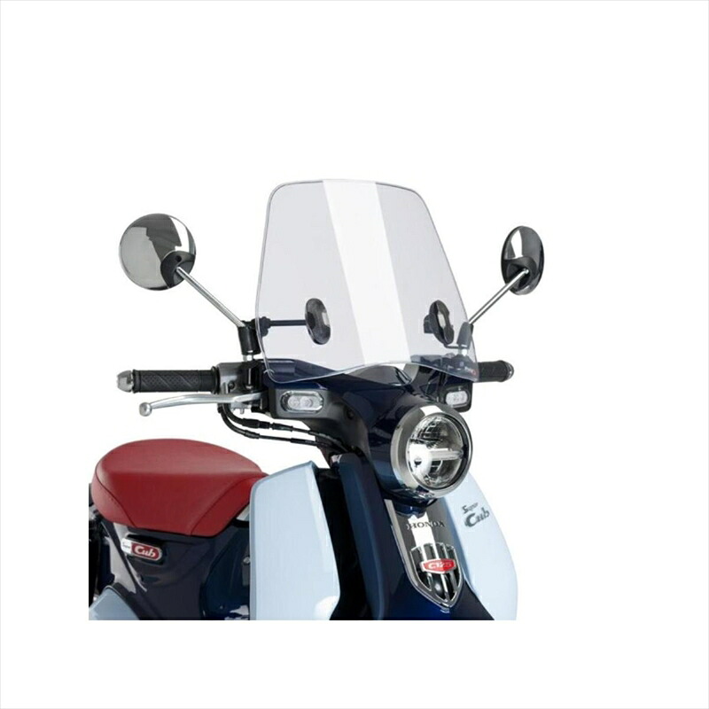 バイクパーツ 外装 プーチ ウインドシールド Trafic クリア 3490W 4550255249694 SUPER CUB C125 18-19