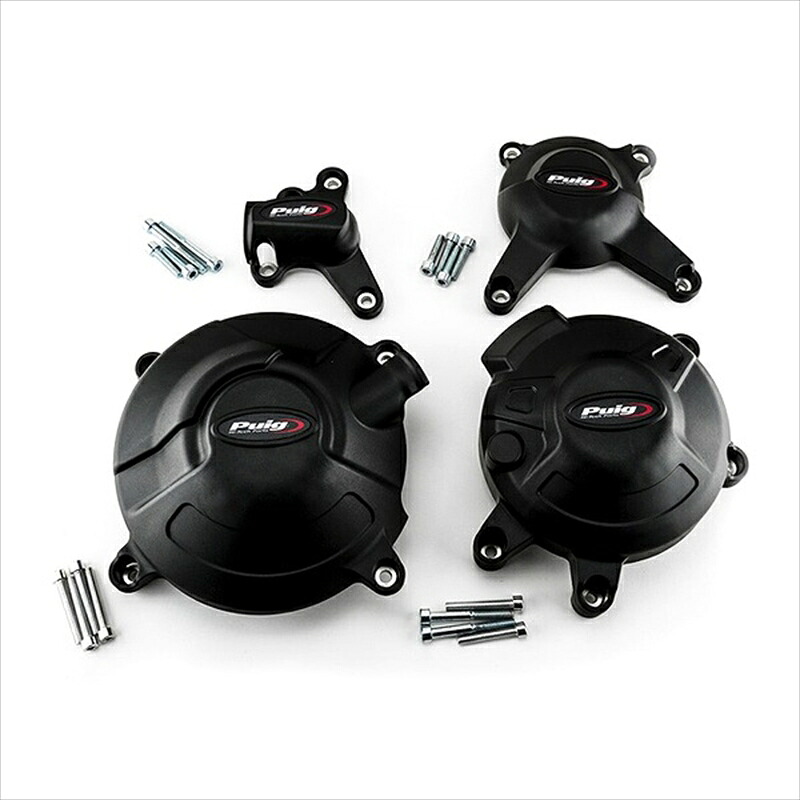 バイクパーツ 外装 プーチ エンジンケースカバー ブラック 20128N 4550255318420 MT-09 14-18/SP 18-19