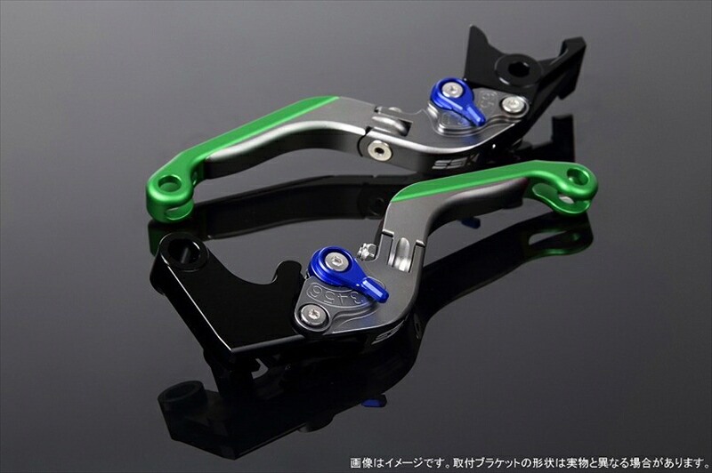 【5日前後で発送】 ハンドル エスエスケイ スピードラ アジャストレバー 可倒延長式 Mチタン/Mブルー/Mグリーン PCX JF28 JF56 PCX150 KF12/18 LVGM001TM-BEGN 4580540569787 取寄品｜バイク・バイク用品はとやグループ