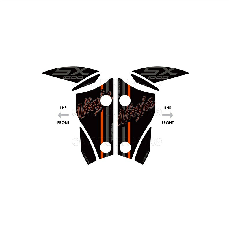 バイクパーツ アクセサリー モトグラフィックス FRONT FENDER KIT MT-KFF002KO 4580041249218 Ninja1000SX(20-22)