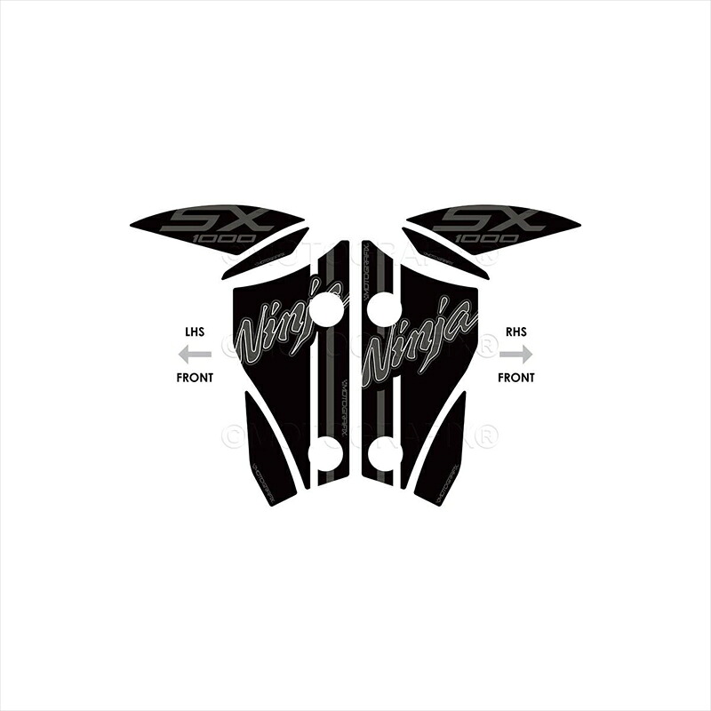 バイクパーツ アクセサリー モトグラフィックス FRONT FENDER KIT MT-KFF002KW 4580041249249 Ninja1000SX(20-22)