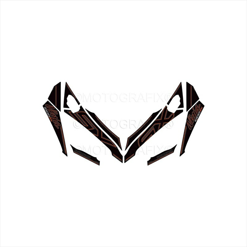 バイクパーツ アクセサリー モトグラフィックス FRONT BODY PAD MT-NK024KOE 4580041249324 Ninja1000SX(20/21)