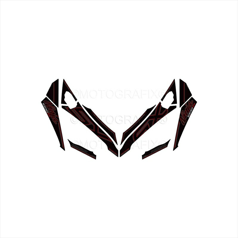 バイクパーツ アクセサリー モトグラフィックス FRONT BODY PAD MT-NK024KRE 4580041249331 Ninja1000SX(20/21)