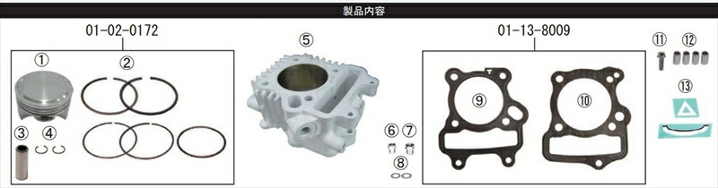 【5日前後で発送】バイクパーツ SP TAKEGAWA(スペシャルパーツタケガワ) Rステージシリンダーキット 106cc 01-04-7005 4514162295090