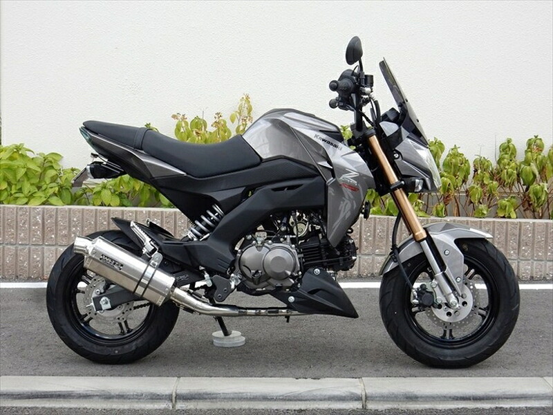 マフラー ダブルアールズ WR`S フルEX ST-OVAL ソリッドタイプ Z125 PRO (2BJ-BR125H) LV4110JM 4549950008804 取寄品
