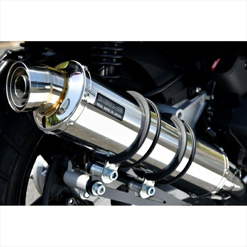 バイクパーツ BEAMS MOTOR COMPANY(ビームスモーターカンパニー) R-EVO ステンレスサイレンサー G1013-53-008 4582285348306 ADV160 23-25 8BK-KF54