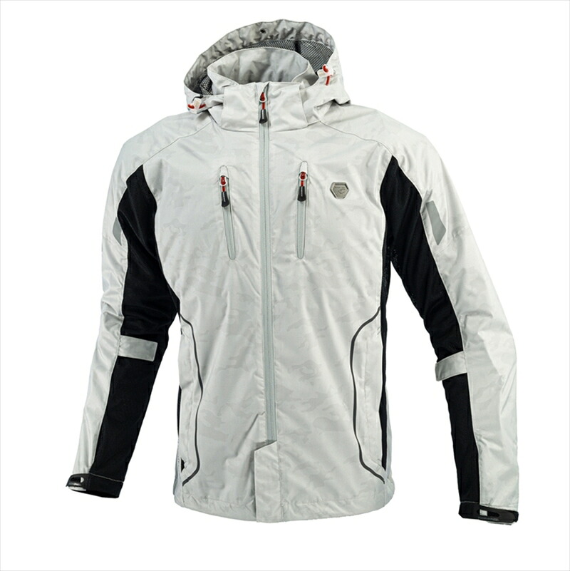 【5日前後で発送】 ウェア コミネ JK-1123 P HALFメッシュパーカ Silver-Camo 3XL 07-1123 4582611201541 取寄品｜バイク・バイク用品はとやグループ