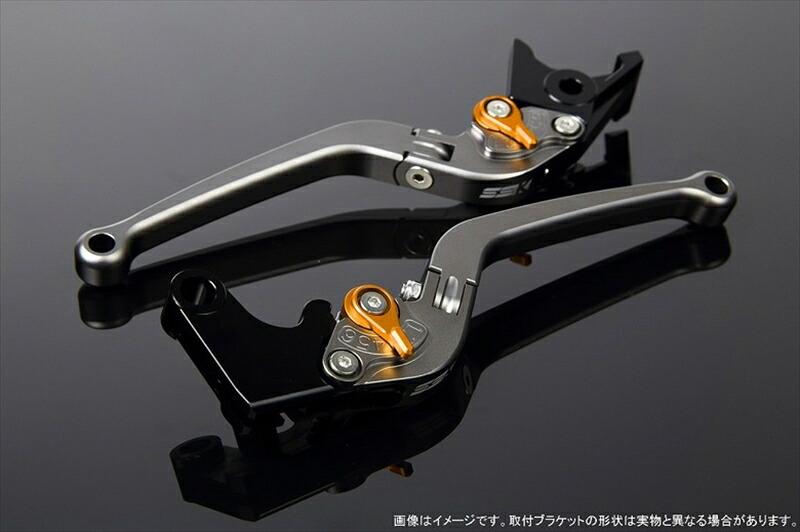 【5日前後で発送】 ハンドル エスエスケイ スピードラ アジャストレバー スタンダード可倒式 Mチタン/Mゴールド Monkey125 GROM/MSX125 13-16 CBR250R MC41 LVAM003TM-GD 4589995067763 取寄品