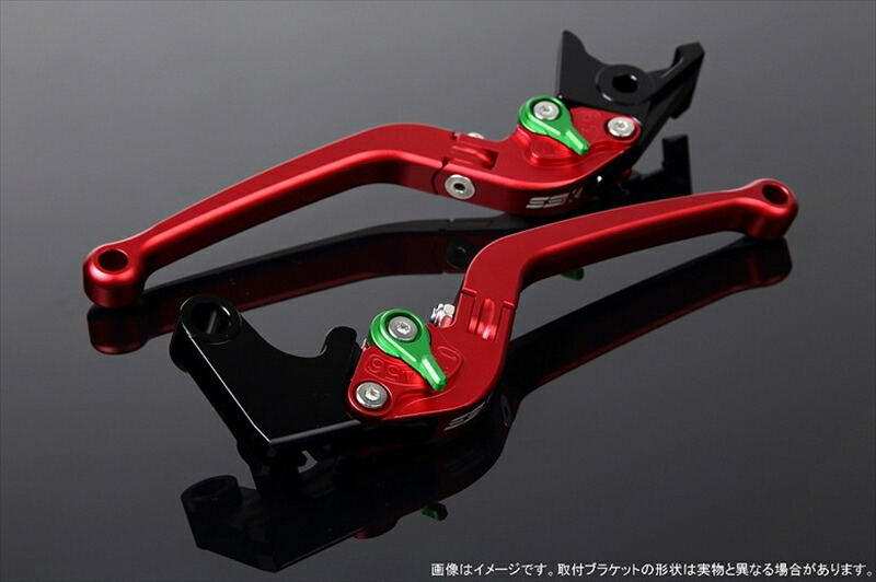ハンドル エスエスケイ スピードラ アジャストレバー スタンダード可倒式 Mレッド/Mグリーン Monkey125 GROM/MSX125 13-16 CBR250R MC41 LVAM003RD-GN 4589995067879 取寄品|バイク・バイク用品はとやグループ