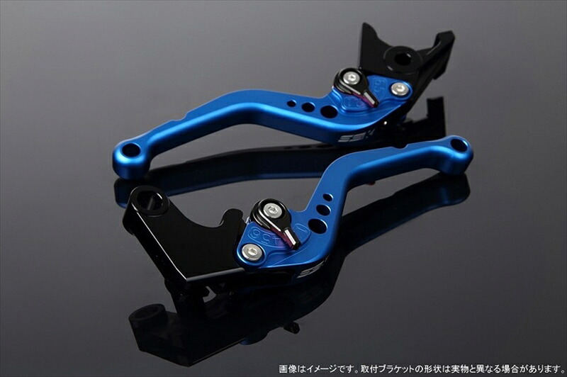 ハンドル エスエスケイ スピードラ アジャストレバー スタンダード可倒式 Mブルー/Mブラック Monkey125 GROM/MSX125 13-16 CBR250R MC41 LVAM003BE-BK 4589995067886 取寄品｜バイク・バイク用品はとやグループ