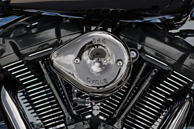 バイクパーツエスアンドエスサイクル S&S ステルス エアクリーナー ミニティアドロップ スモーキークローム Lava Chrome ステルス用カバーノミ170-0780 4550255906702|バイク・バイク用品はとやグループ