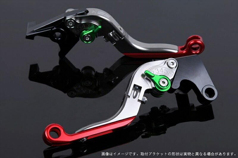 【5日前後で発送】 ハンドル エスエスケイ スピードラ アジャストレバー 可倒延長式 チタン/グリーン/レッド モンスター400 04-07 /620 03-06 DU0405776-GNRD 4589995548361 取寄品｜バイク・バイク用品はとやグループ