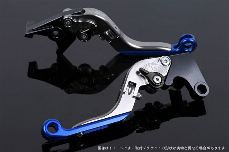 【5日前後で発送】 ハンドル エスエスケイ スピードラ アジャストレバー 可倒延長式 チタン/ブラック/ブルー ZX-6R 07-17 ZX-10R 06-15 KA0406028-BKBE 4589995390854 取寄品｜バイク・バイク用品はとやグループ
