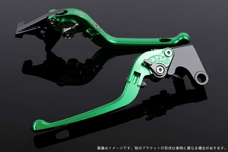 ハンドル エスエスケイ スピードラ アジャストレバー 3D可倒式 グリーン/チタン NINJA ZX-10R 16-18 KA0406772-TM 4589995305865 取寄品｜バイク・バイク用品はとやグループ