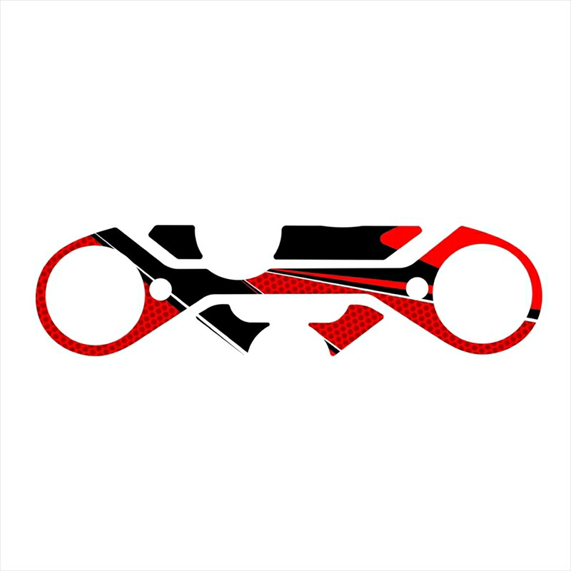 バイクパーツ アクセサリー プーチ トップブリッジプロテクトシール Radikal 21381R 4571415043297 レッド RC125 22-23 /RC390 22-23
