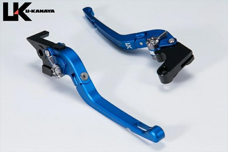 バイクパーツ ハンドル ユーカナヤ レバーセット Rタイプ BL/GN HO115-042-0714 4550255937454 (ツヤケシ) CL250 (MC57)/CL500(PC68)