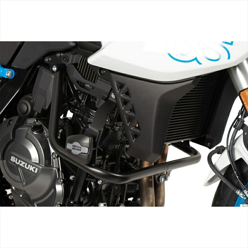 バイクパーツ HEPCO&BECKER(ヘプコアンドベッカー) エンジンガード ブラック 5013551 00 01 4550255939489 クラッシュパッド付 GSX-8S 23-25