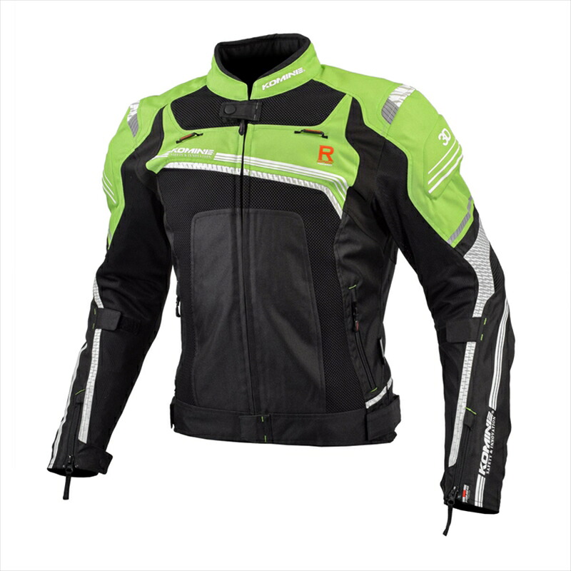 【5日前後で発送】 ウェア コミネ JK-130 R-SPEC M-JKT Lime-Green/BK 2XL 07-130 4573325777200 取寄品