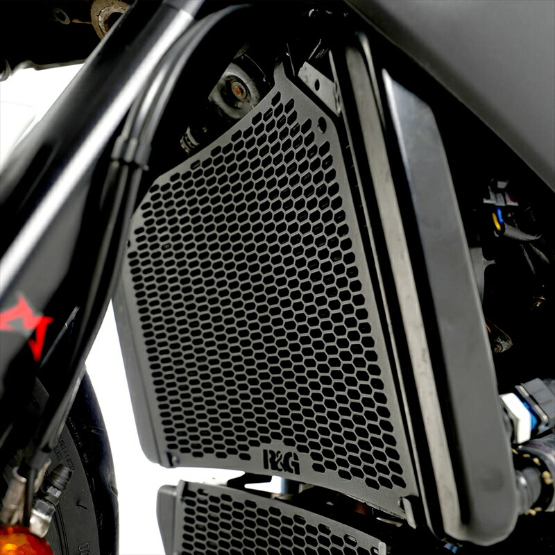 バイクパーツ R&G(アールアンドジー) Pro Radiator Guard:BLACK RG-RAD0322PROBK 4580779592587