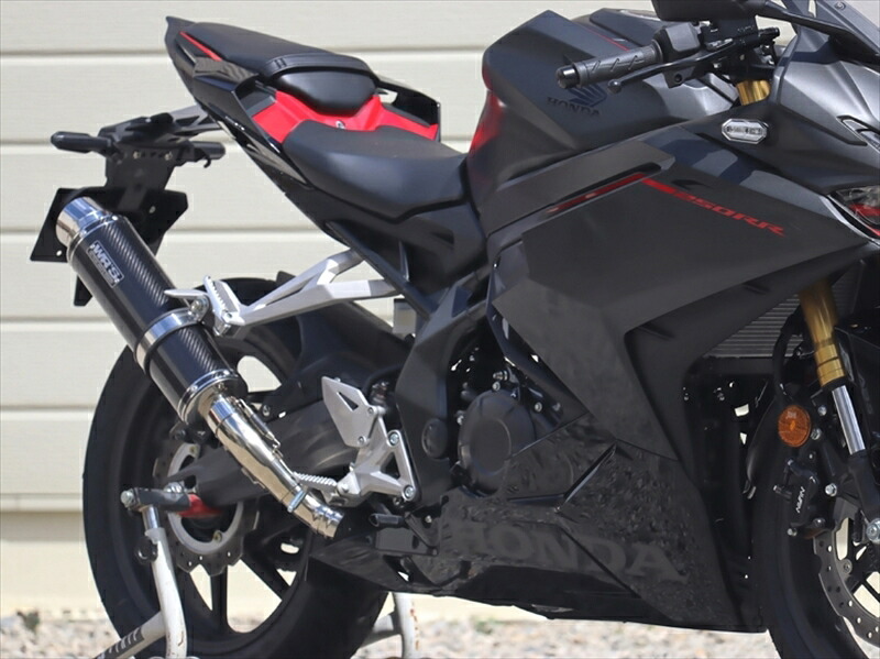 マフラー ダブルアールズ S/O ラウンド・カーボンサイレンサー CBR250RR 8BK-MC51 23- BC1245JM 4582734410721 取寄品