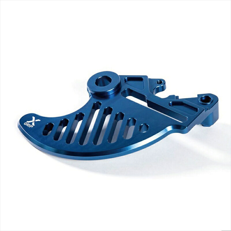 バイクパーツROUGH&ROAD(ラフアンドロード) X-GRIP リアディスクガード BLU XG-17449120088710811シェルコ 2st/4st用|バイク・バイク用品はとやグループ