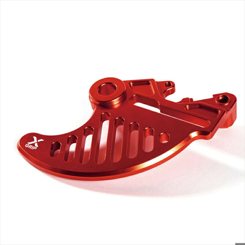 バイクパーツROUGH&ROAD(ラフアンドロード) X-GRIP ブレーキディスクガード RED XG-23569120088713324KTM04-/HUSQ14-/GASGAS21-｜バイク・バイク用品はとやグループ