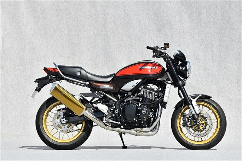 マフラー ヤマモトレーシング SPEC-A TI 4-2-1 UP TYPE-SA ゴールド Z900RS レース専用 40905-21SAG 4521717301700 取寄品