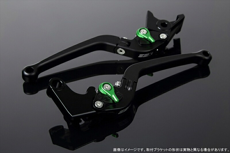 【5日前後で発送】 ハンドル エスエスケイ スピードラ アジャストレバー スタンダード可倒式 Mブラック/Mグリーン MT-01 04-09 VMAX1700 09-13 LVAM043BK-GN 4589995087198 取寄品