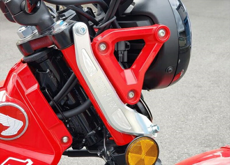 バイクパーツ ハンドル アウテックス ステアリングステムスタビライザー SS22-GR 4550255986476 グローイングレッド CT125ハンターカブ