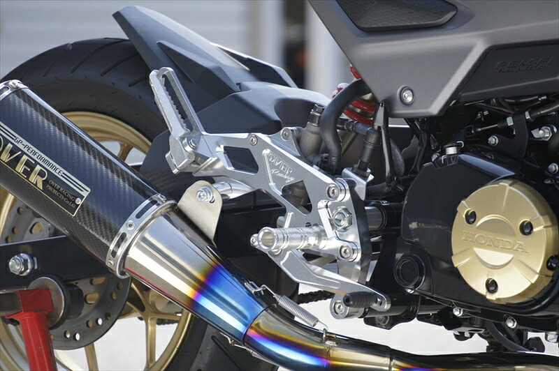 バイクパーツ OVER RACING(オーバーレーシング) バックステップ 4POS タンデム付 51-221-31B 4539770117503