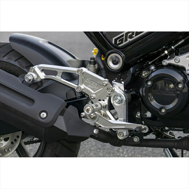 バイクパーツ ステップ オーヴァーレーシング バックステップ 4POS ブラック 51-223-41B 4539770121609 GROM