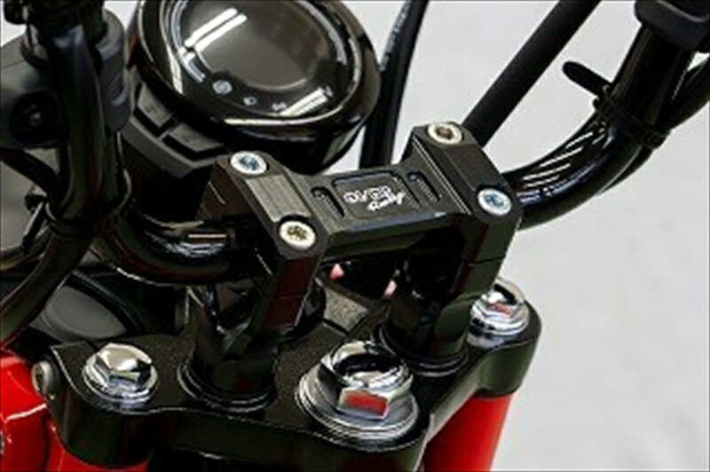 バイクパーツ OVER RACING(オーバーレーシング) ハンドルライザー BLK 55-06-01B 4539770123115