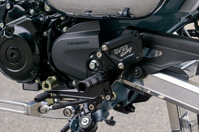 バイクパーツ OVER RACING(オーバーレーシング) バックステップ 4P BLK 51-123-01B 4539770125119