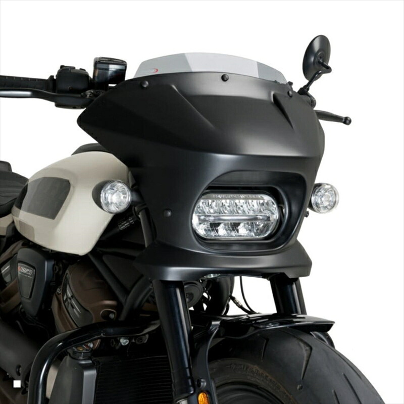 バイクパーツ 外装 プーチ セミフェアリングFURY SPORT スモーク/マットブラック 21587H 4571415047929 HARLEY-D Sportster S RH1250S 21-23